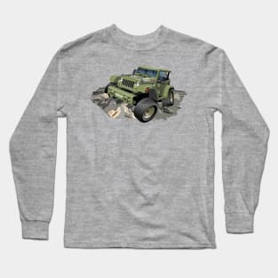 Cartoon jeep Long Sleeve T-Shirt